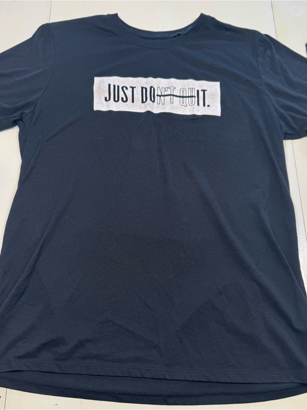 Nike Dri-FIT "Just Do It" / "Don't Quit" Graphic T-Shirt (Large)